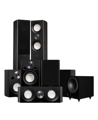 Fluance Reference Surround Sound Home Theater 7.1 Channel Speaker System including 3-Way Floorstanding Towers, Center Channel, Surrounds, Rear Surroun