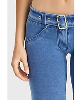 Freddy Women's Wr.up Denim Belted Low Rise Flare Jeans
