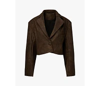 WeWoreWhat Women's Patina Cropped Blazer
