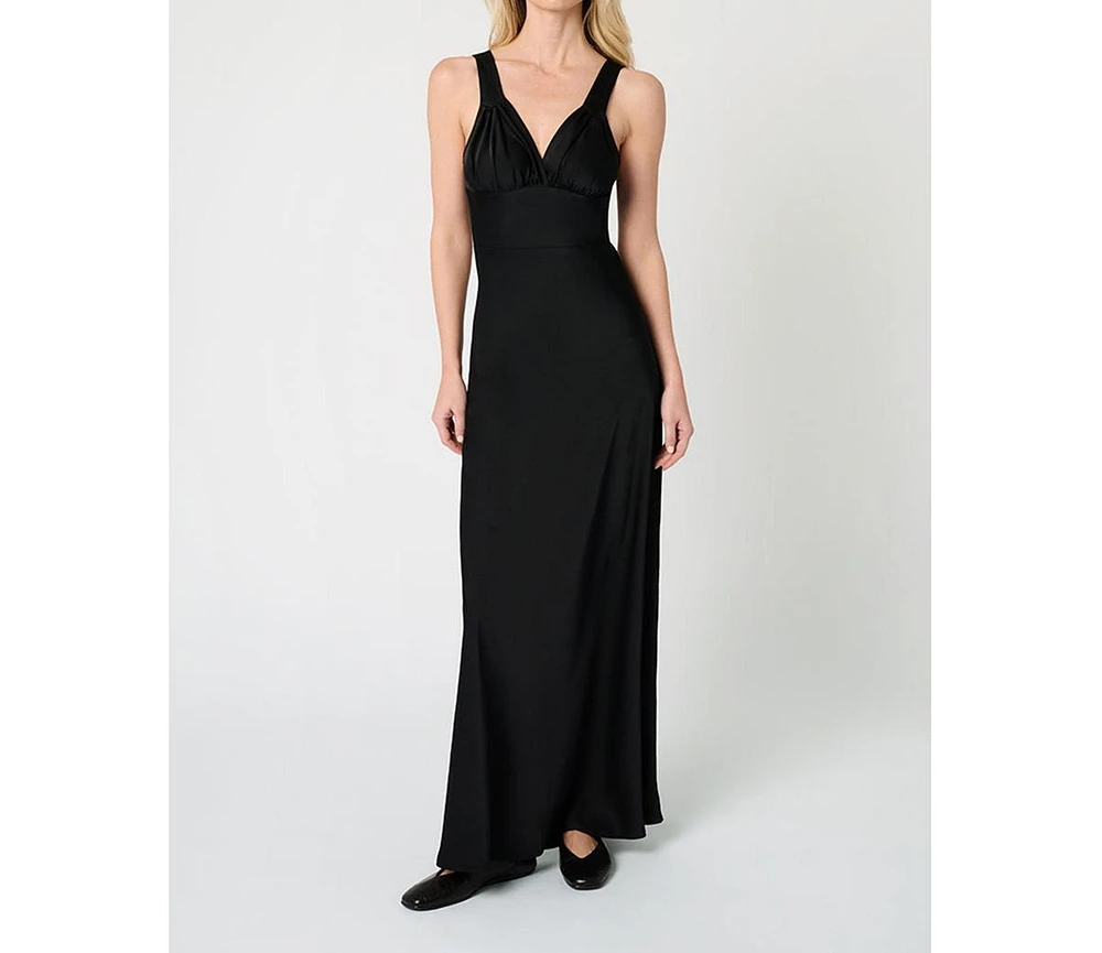 WeWoreWhat Women's Ruched Cup Slip Maxi Dress