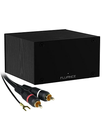 Fluance PA10 High Fidelity Phono Preamp (Preamplifier) with Riaa Equalization for Mm Turntables/Vinyl Record Players with Rca Cable (3ft) and Ground W
