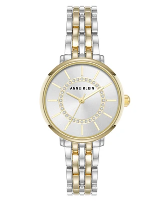 Anne Klein Women's Quartz Classy Two-Tone Metal Alloy Watch, 30mm