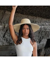 Rianna Palm Straw Hats Natural Beige