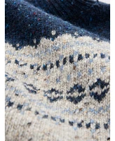 Celtic & Co. Women's Donegal Fair Isle Roll Neck Sweater