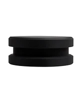 Fluance Cork Platter Mat and HiFi Vinyl Record Weight 760 gram Steel Lp Disc Stabilizer Turntable Accessory with Rubberized Coating and Protective Vel