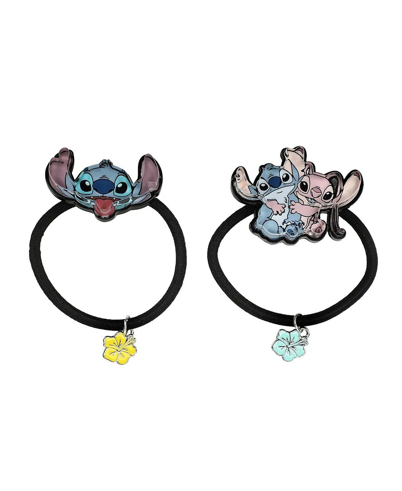 Disney Stitch & Angel 2-Piece Stretchy Hair Tie Set