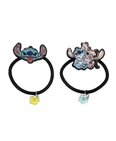 Disney Stitch & Angel 2-Piece Stretchy Hair Tie Set