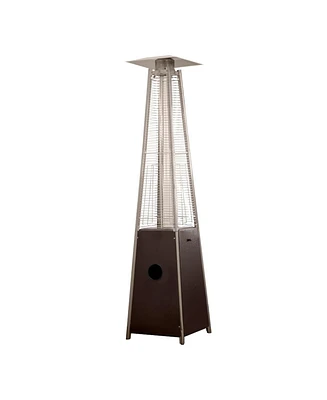 41000 Btu Steel Propane Triangular Pyramid Standing Patio Heater