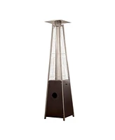 41000 Btu Steel Propane Triangular Pyramid Standing Patio Heater