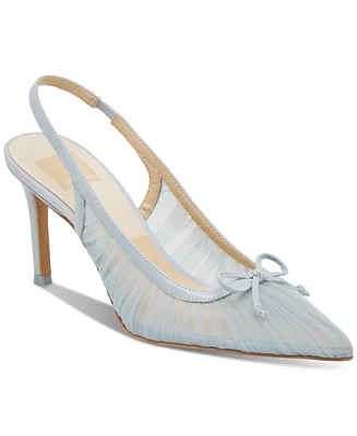 Dolce Vita Women's Yela Tule Bow Slingback Pumps