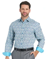 Nick Graham Men's Royal Paisley Dress Shirt