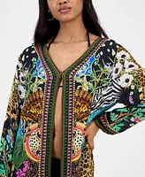 Annia Louisa Women's Paradise Printed Kimono Caftan