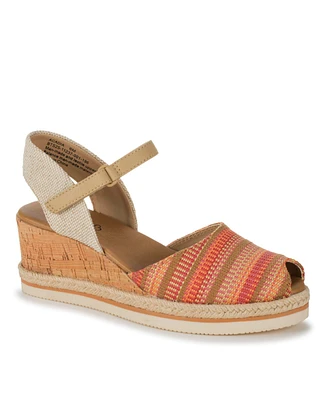 Baretraps Women's Acadia Peep Toe Wedge Sandals