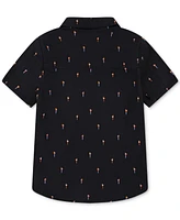 Hurley Big Boys Short-Sleeve Printed Stretch-Poplin Shirt