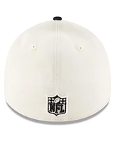 New Era Men's Cream/Black Pittsburgh Steelers 2025 Nfl Draft 39THIRTY Flex Hat