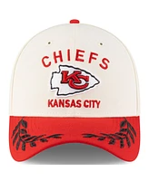 New Era Men's Cream/Red Kansas City Chiefs 2025 Nfl Draft 39THIRTY Flex Hat