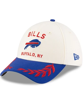 New Era Men's Cream/Royal Buffalo Bills 2025 Nfl Draft 39THIRTY Flex Hat