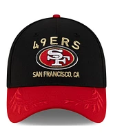 New Era Men's /Scarlet San Francisco 49ers 2025 Nfl Draft 39THIRTY Flex Hat