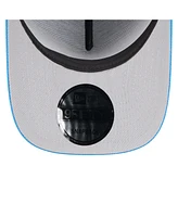 New Era Men's Black/Powder Blue Los Angeles Chargers 2025 Nfl Draft A-Frame 9FIFTY Snapback Hat