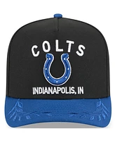 New Era Men's Black/Royal Indianapolis Colts 2025 Nfl Draft A-Frame 9FIFTY Snapback Hat