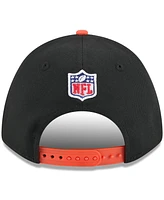 New Era Men's Black/Orange Cleveland Browns 2025 Nfl Draft 9FORTY A-Frame M-Crown Adjustable Hat