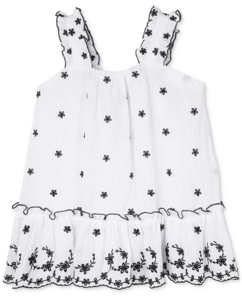 Rare Editions Baby Girls Ruffled Eyelet Dress