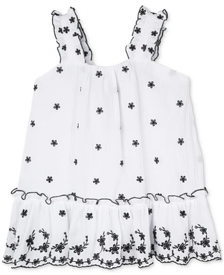 Rare Editions Baby Girls Ruffled Eyelet Dress