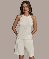 Donna Karan New York Women's Sleeveless Embellished Top