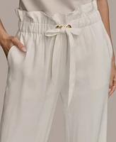 Donna Karan New York Women's Tie Waist Wide-Leg Pants