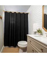 Americanflat 71x74 Solid Shower Curtain - Water Resistant