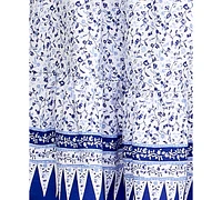 Trixxi Juniors' Ruched-Waist Printed Halter Mini Dress