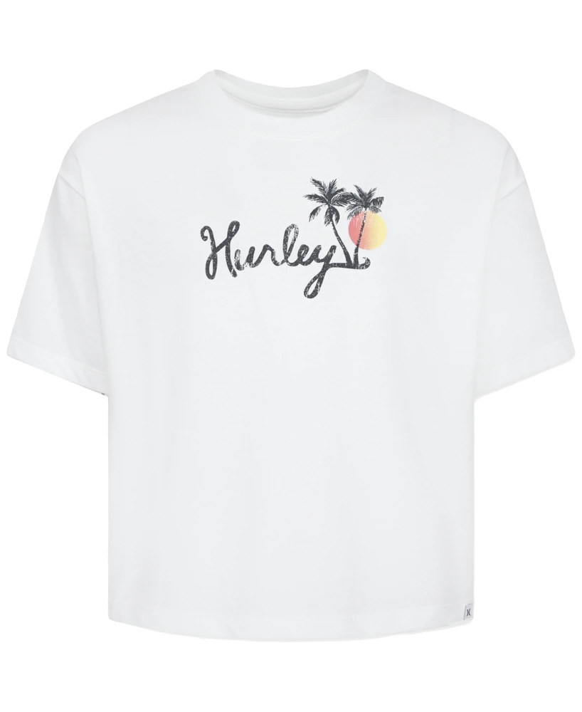Hurley Big Girls Sunshine Coast Graphic Boxy T-Shirt