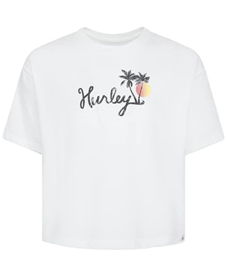 Hurley Big Girls Sunshine Coast Graphic Boxy T-Shirt