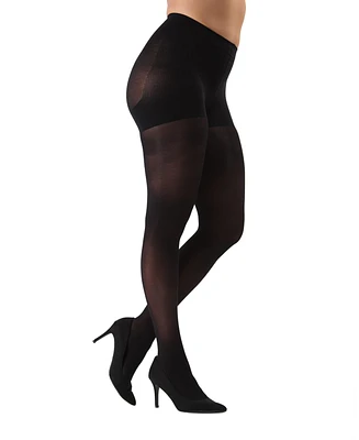 MeMoi Women's Semi-Opaque FirmFit Control Top Tights Mo-840