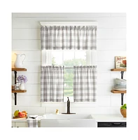 Elrene Home Fashions Farmhouse Living Buffalo Check Window Tier Set