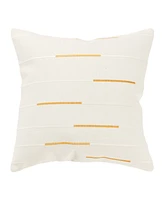Rizzy Home Glam Striped Woven Decorative Pillow