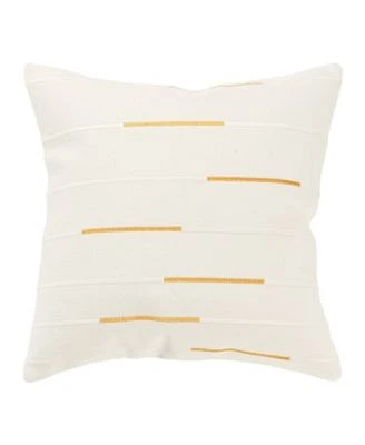 Rizzy Home Glam Striped Woven Decorative Pillow