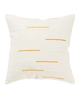 Rizzy Home Glam Striped Woven Decorative Pillow