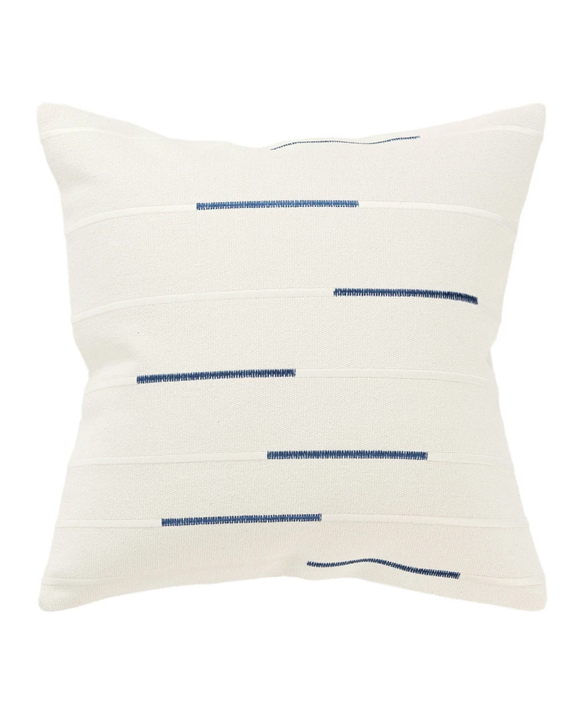 Rizzy Home Glam Striped Woven Decorative Pillow