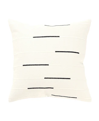Rizzy Home Glam Striped Woven Decorative Pillow, 20" x