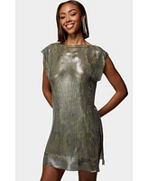 bebe Women's X Ciara Chainmail Mini Dress
