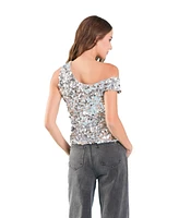 endless rose Women's Multi Sequins Sleeveless Top