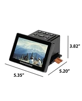 Magnasonic 25MP Film Scanner with Large 5" Display & Hdmi, Long Tray 35mm Negative Film Holders, Converts 35mm/126/110/Super 8 Film & 135/126/110 Slid