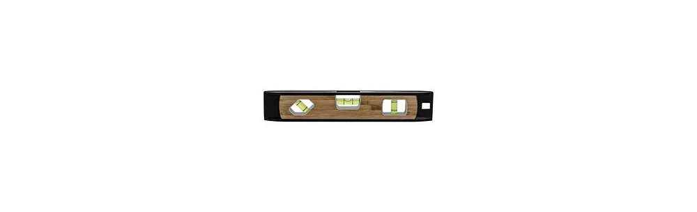 Bon 34-159 Torpedo Level, Magnetic 10-inch Aluminuminum And Bamboo