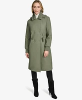 Andrew Marc Women's Finley Rain Shell Hooded Trench