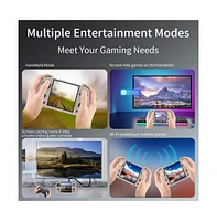 Rg Cubexx Retro Game Handheld 3.95" Ips Screen 128G Card Pre-Installed 5373 Games 3800mAh Supports 5G WiFi Bluetooth Online Fighting