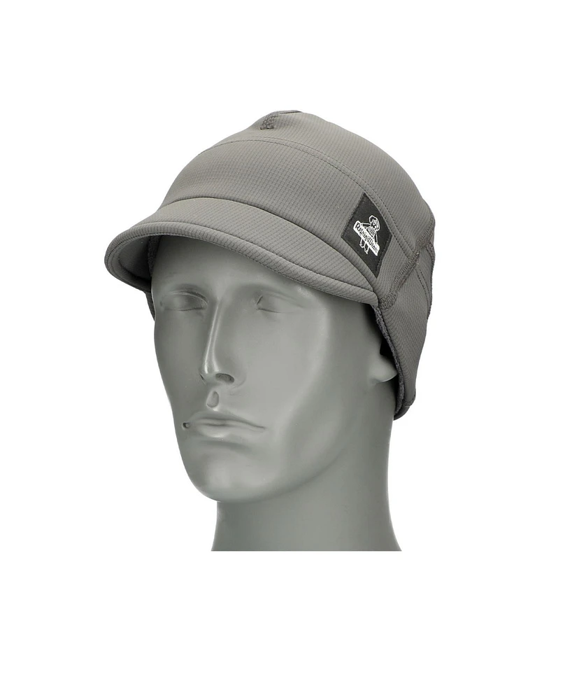 RefrigiWear Men's Beanie with Visor - Stretch Nylon/Spandex Shell, Fleece-Lined Winter Hat