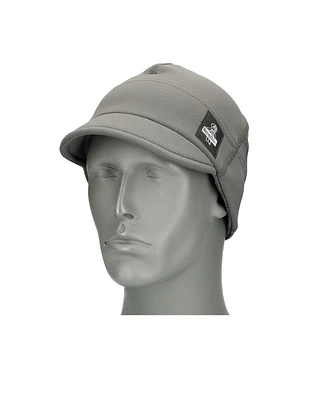 RefrigiWear Men's Beanie with Visor - Stretch Nylon/Spandex Shell, Fleece-Lined Winter Hat
