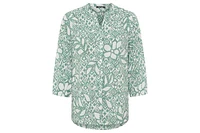 Olsen Women's Ikat Print Tunic Shirt