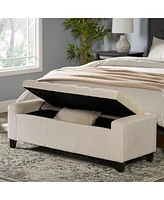 Tufted Upholstered Storage Ottoman Bench with Lift-Top and Versatile Seating for Bedroom or Living Room-The Pop Home